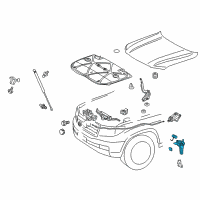 OEM 2017 Toyota Land Cruiser Safety Catch Diagram - 53550-60110