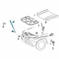 OEM 2016 Toyota Land Cruiser Support Cylinder Diagram - 53440-0W340