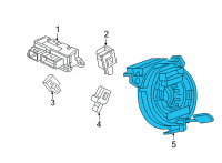 OEM Cadillac CT4 Clock Spring Diagram - 84988917