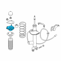 OEM Infiniti Q50 Insulator Assy-Mounting, Shock Absorber Diagram - 55320-5CF1A