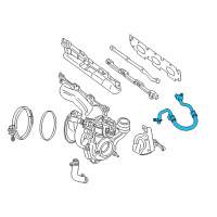 OEM BMW Oil Feed Line Diagram - 11-42-7-625-156