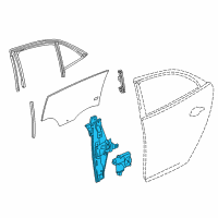 OEM 2016 Chevrolet Malibu Limited Window Regulator Diagram - 22836743