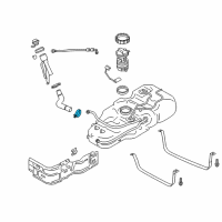 OEM 2017 Chevrolet City Express Filler Hose Clamp Diagram - 19316239