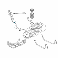 OEM Chevrolet Filler Hose Clamp Diagram - 19317767