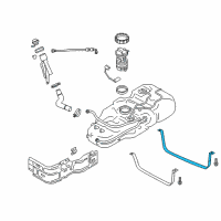 OEM 2016 Chevrolet City Express Tank Strap Diagram - 19316268