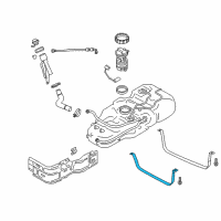 OEM Chevrolet City Express Tank Strap Diagram - 19316267