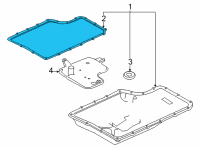 OEM 2021 Ford F-350 Super Duty Pan Gasket Diagram - LC3Z-7F396-B