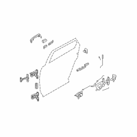 OEM 2009 Ford Taurus X Handle Rod Diagram - 5F9Z-7426461-A