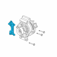 OEM 2007 Saturn Ion Bracket, Generator Adjust Diagram - 12584365