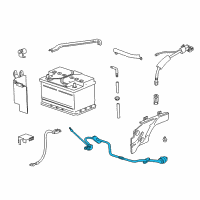 OEM 1999 BMW 528i Positive Battery Cable Diagram - 12-42-1-436-885