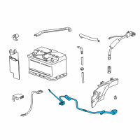 OEM 1997 BMW 528i Plus Pole Battery Cable Diagram - 12-42-1-744-603