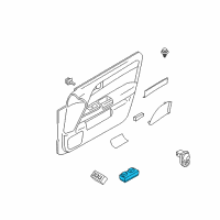 OEM 2007 Infiniti M45 Main Power Window Switch Assembly Diagram - 25401-EH100