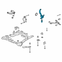 OEM Acura Knuckle, Right Front Diagram - 51210-SEP-A11