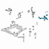 OEM 2004 Acura TL Arm, Right Front (Lower) Diagram - 51350-SEP-A00