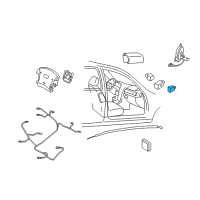 OEM Hyundai Azera Sensor Assembly-Side Impact, Front Diagram - 95920-3L000