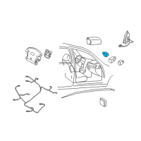 OEM 2009 Hyundai Azera Sensor Assembly-Side Impact, Rear Diagram - 95920-3L100