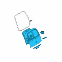 OEM 2001 Chrysler PT Cruiser LIFTGATE Diagram - 5015483AD