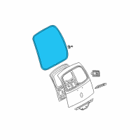 OEM 2006 Chrysler PT Cruiser WEATHERSTRIP-LIFTGATE Opening Diagram - 4724763AF