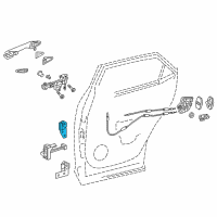 OEM 2022 Lexus RX350L Hinge Assembly, Door, Lower Diagram - 68730-48010