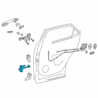 OEM Lexus RX350 Check Assy, Rear Door Diagram - 68630-0E080