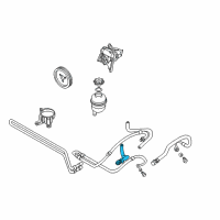 OEM 2003 BMW 325Ci Radiator Return Line Diagram - 32-41-6-796-390