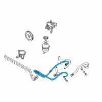 OEM BMW 330i Pressure Hose Assembly Diagram - 32-41-6-751-242