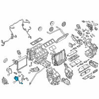 OEM Infiniti M56 Air Mix Actuator Assembly Diagram - 27732-1MA0A