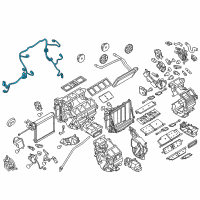 OEM 2012 Infiniti M37 Harness-Air Conditioner Diagram - 24040-1MA0B