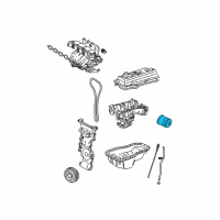 OEM 2010 Lexus HS250h Oil Filter Sub-Assembly Diagram - 90915-YZZF1