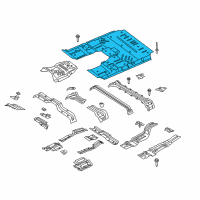 OEM 2020 Lincoln Navigator Front Floor Pan Diagram - JL1Z-7811135-A