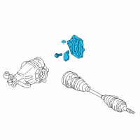 OEM Scion Differential Assembly Rear Cover Diagram - 41108-53021