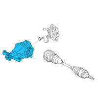 OEM Lexus Carrier Assembly, Differential Diagram - 41110-53224