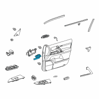 OEM Toyota Land Cruiser Handle, Inside Diagram - 69206-60120