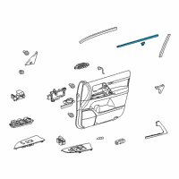 OEM 2017 Toyota Land Cruiser Belt Weatherstrip Diagram - 68172-60060