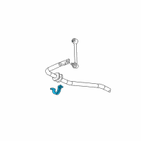 OEM 2007 GMC Sierra 3500 HD Stabilizer Link Clamp Diagram - 88891781