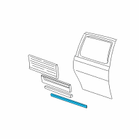 OEM 2003 Ford Windstar Body Side Molding Diagram - 2F2Z-1625532-AAA