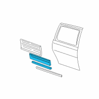 OEM Ford Freestar Body Side Molding Diagram - 4F2Z-1725557-CAPTM