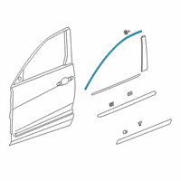 OEM 2021 Acura RDX Molding Assembly, Left Front Diagram - 72465-TJB-A01