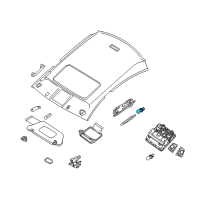 OEM 2013 Nissan Maxima Bulb Diagram - 26282-JA00A