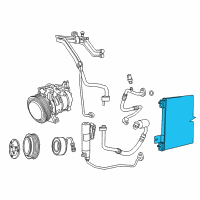 OEM 2011 Dodge Avenger CONDENSER-Air Conditioning Diagram - 68004052AB