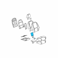 OEM Pontiac Torrent Heater Element Diagram - 23163788