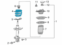 OEM Lexus NX450h+ SPRING, COIL, FR Diagram - 48131-78230