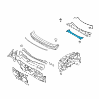 OEM 2012 Nissan Murano Insulator-Cowl Top Diagram - 66891-1AA0A