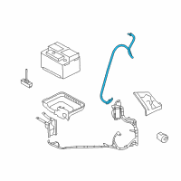 OEM Ford Negative Cable Diagram - 8M6Z-14301-AA