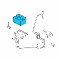 OEM 2007 Mercury Mariner Battery Diagram - BXS-40R