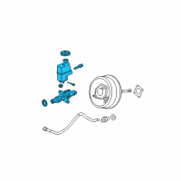 OEM 2009 Pontiac G6 Master Cylinder Diagram - 25952633