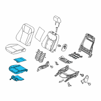 OEM 2018 Ford Fiesta Seat Cushion Pad Diagram - D2BZ-54632A22-E