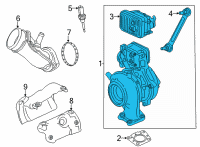 OEM 2021 Chevrolet Silverado 3500 HD Turbocharger Diagram - 12708954