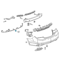 OEM Cadillac Reverse Sensor Diagram - 25947184