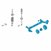 OEM 2004 Chevrolet Cavalier Rear Suspension-Axle Diagram - 22709508